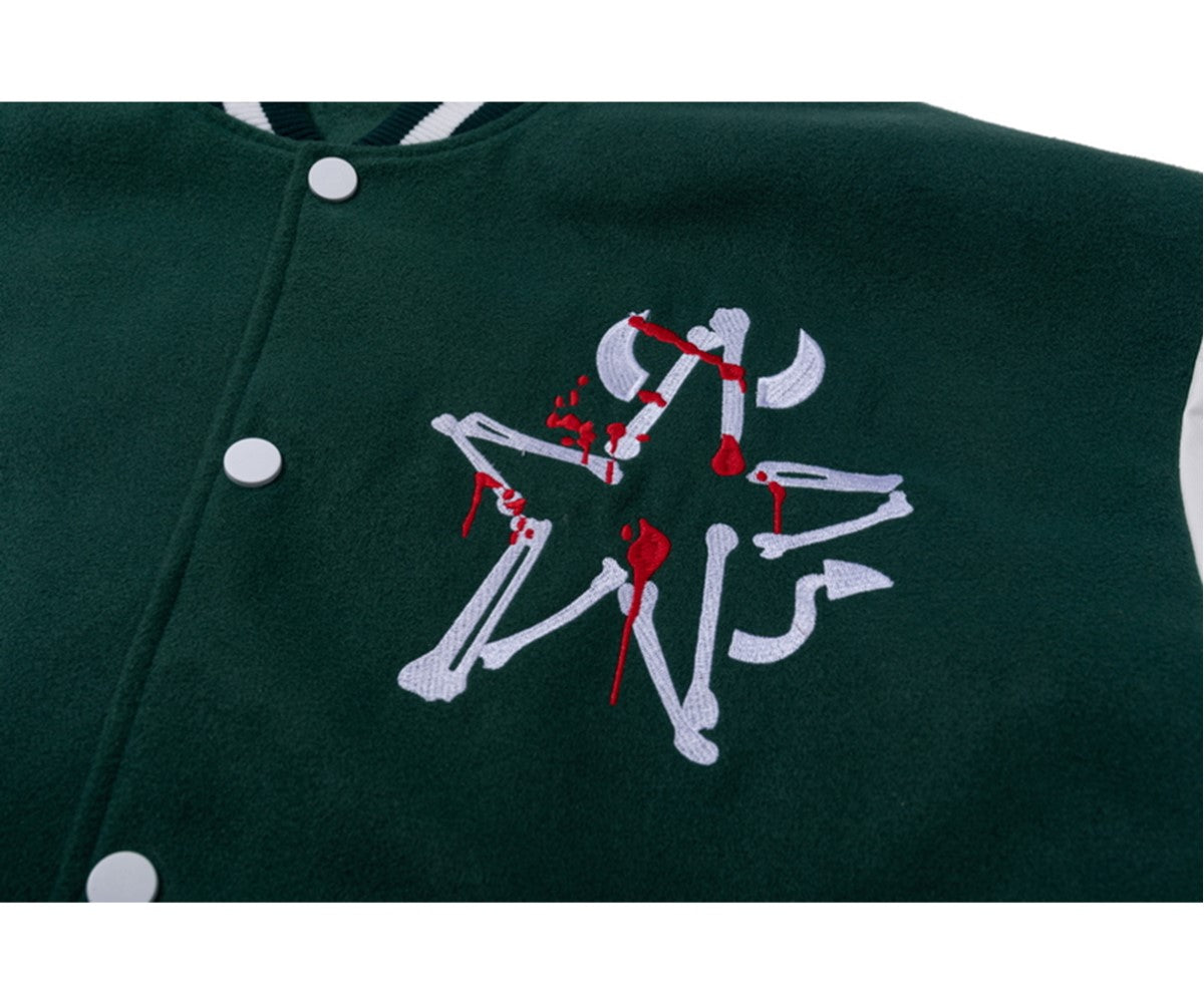 Personalized Embroidery Casual Jacket Couple Baseball Uniform - Minihomy