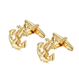 Anchor Cufflinks Exquisite Two-tone French Cuff Studs - Minihomy