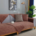 Thick Solid Color Plush Sofa Cushion For Autumn And Winter