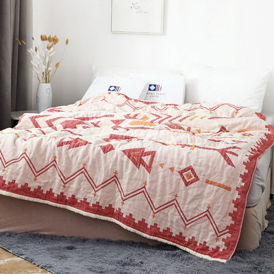 Breathable Towel Quilt With Thickened Six-Layer Cotton Gauze - Minihomy