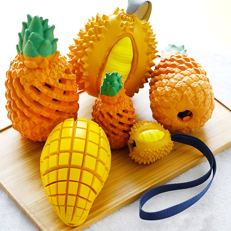 Funny Fruits Shape Dog Toy Pet Teeth Clean Molar  Pet Toys - Minihomy