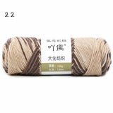 8 Strands Of Gradient Milk Cotton Wool Hand-knitted Medium Thick - Minihomy