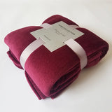 Pure Color Fleece Blanket Travel Blanket: Cozy Comfort Wherever You Go