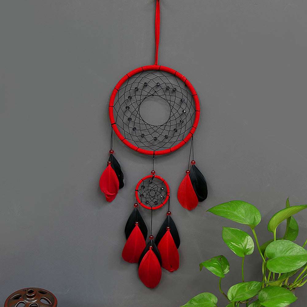 Indian Style Dream Catcher Feather Pendant Handmade Crafts - Minihomy