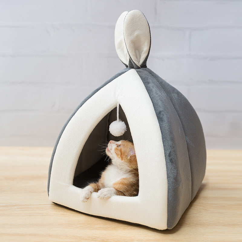 Cat House Villa Cat Bed Small Dog Kennel - Minihomy