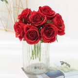 Silk Roses Bouquet Artificial Flowers for Home Decoration