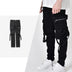 Pocket Buckle Streamer Functional Pants - Couple Feet Jeans - Minihomy