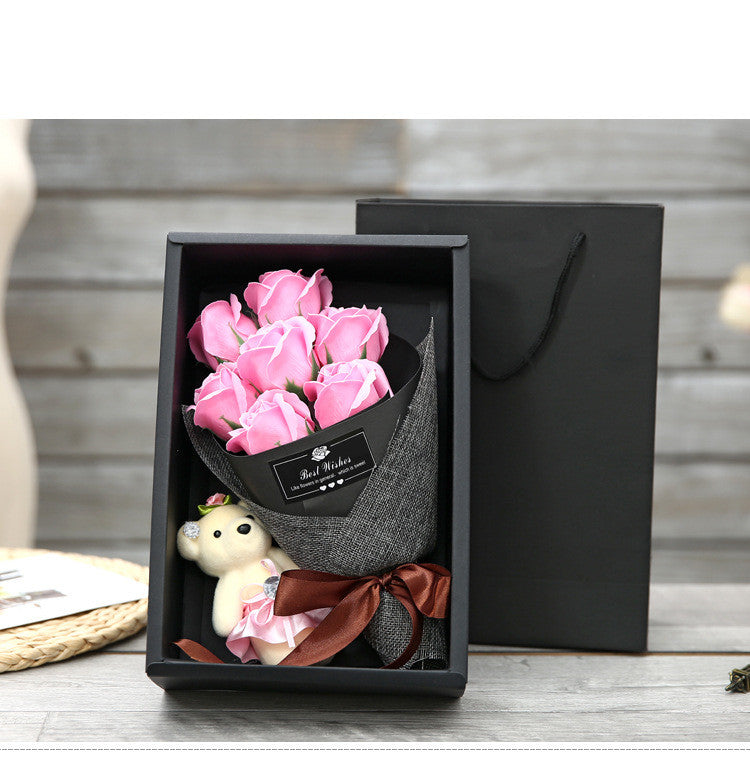 Tanabata Valentine's Day Girl Soap Flower Gift Box