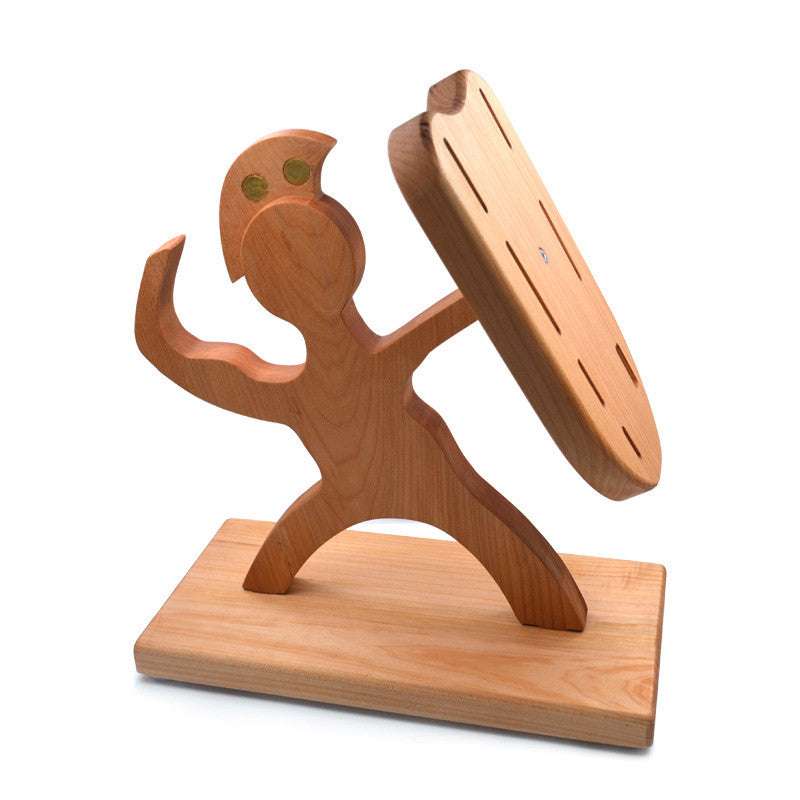 Humanoid Creative Maple Wooden Knife Holder - Minihomy