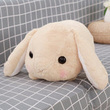 Lop rabbit pillow cartoon plush head rabbit - Minihomy