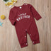 Male Alphabet Long Sleeved Romper Newborn Baby Jumpsuit - Minihomy