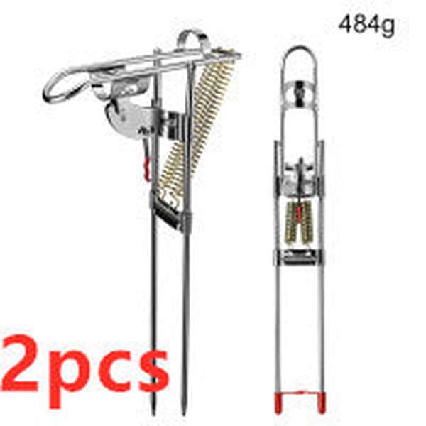 Fishing Rod Holder Spring Automatic Full Stainless Steel Adjustable Sensitivity Folding Fishing Accessories Bracket - Minihomy