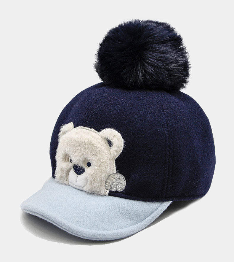 Baby Cartoon Autumn Winter Kid Cute Baby Cap - Minihomy