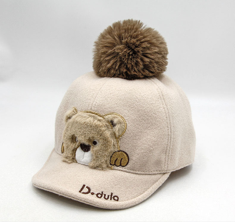 Baby Cartoon Autumn Winter Kid Cute Baby Cap - Minihomy