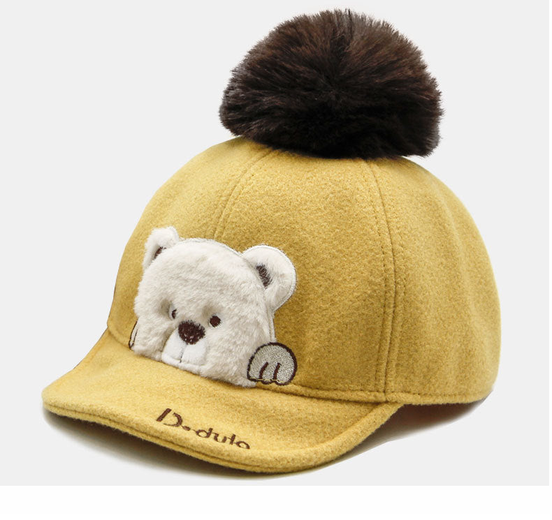 Baby Cartoon Autumn Winter Kid Cute Baby Cap - Minihomy