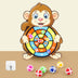 Children's Sticky Ball Dart Board Cartoon Fun Dart Board Plus Velvet A Variety Of Creative Cartoon - Minihomy