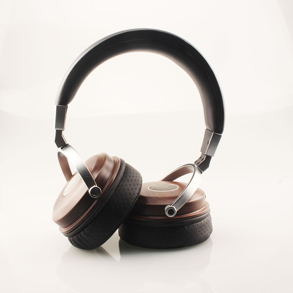 Music Monitoring Wooden Head-Mounted Wooden Headphones - Minihomy