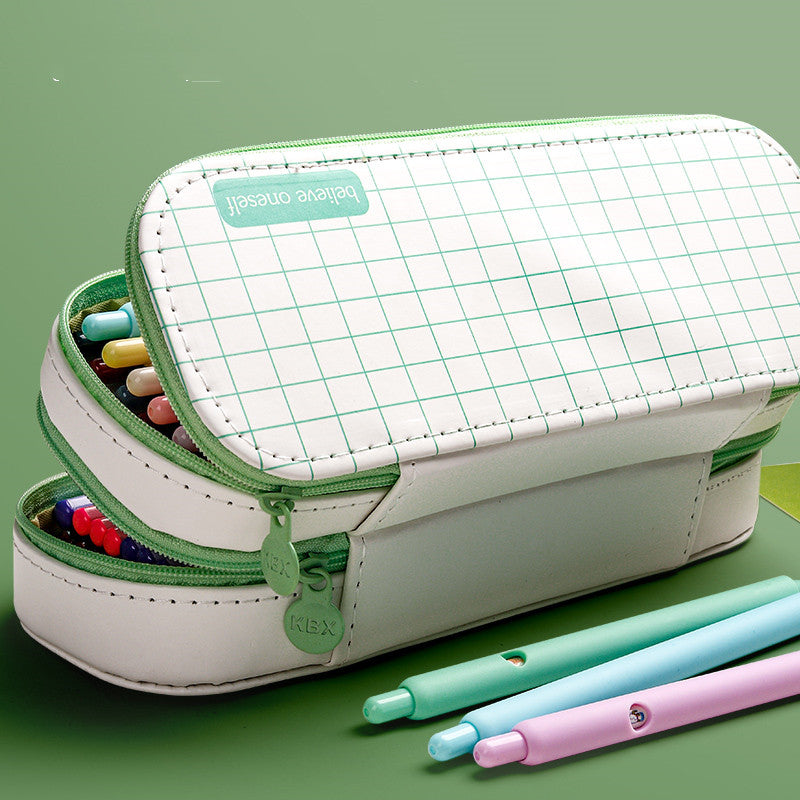 Cute Pencil Case Simple Pencil Case Boy Stationery Box Bag Creative Multifunctional - Minihomy