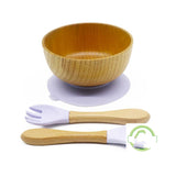 Anti-Fall And Anti-Scald Children's Tableware Suction Cup Bowl Bowl Spoon Set - Minihomy