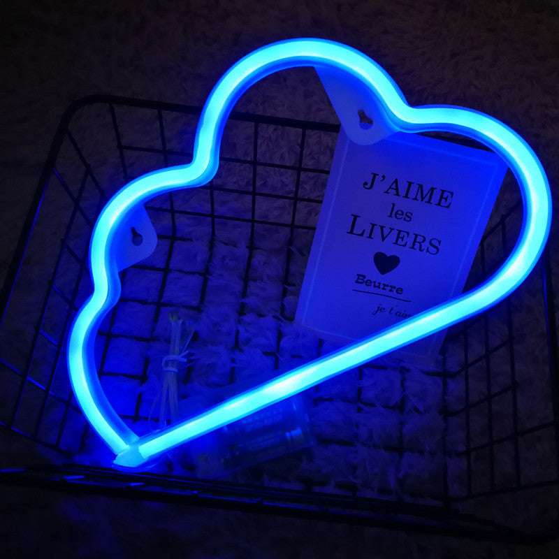 Clouds Neon Shape Night Light Decoration Wall Hanging - Minihomy