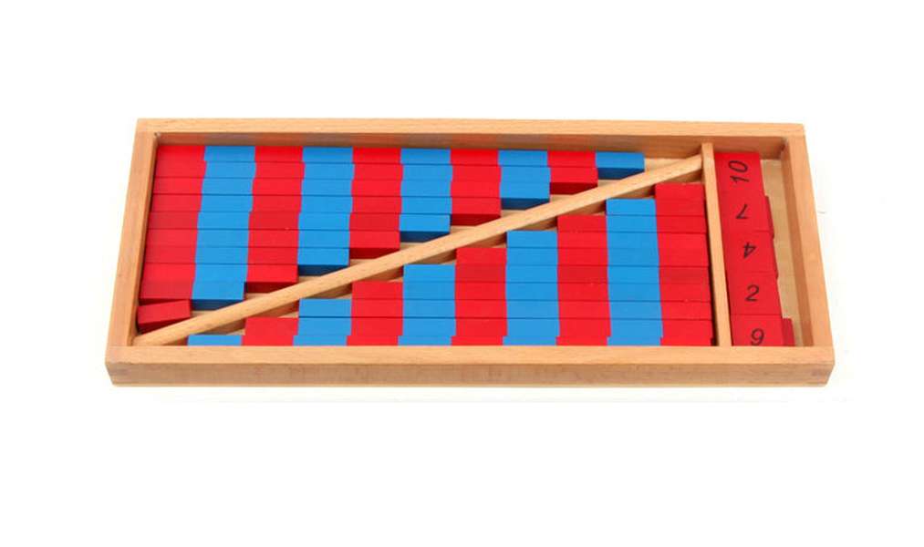 Numerical Rods Red & Blue Rods Bar Math Toy Education Early Learning Blocks Child Toys Math - Minihomy