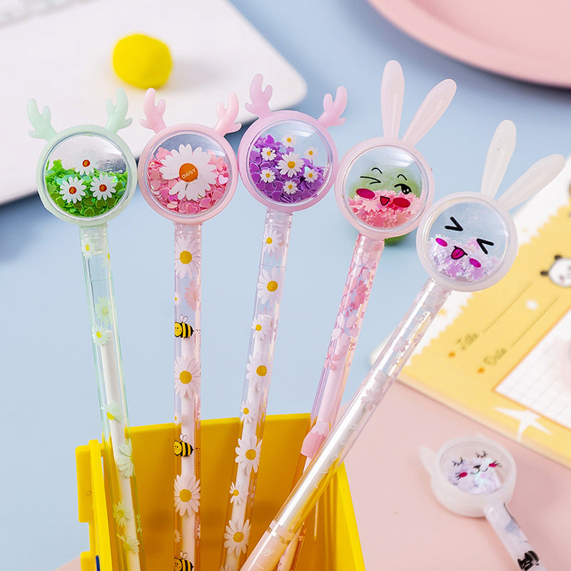 Cute Tutu Sequin Gel Pen Study Stationery - Minihomy