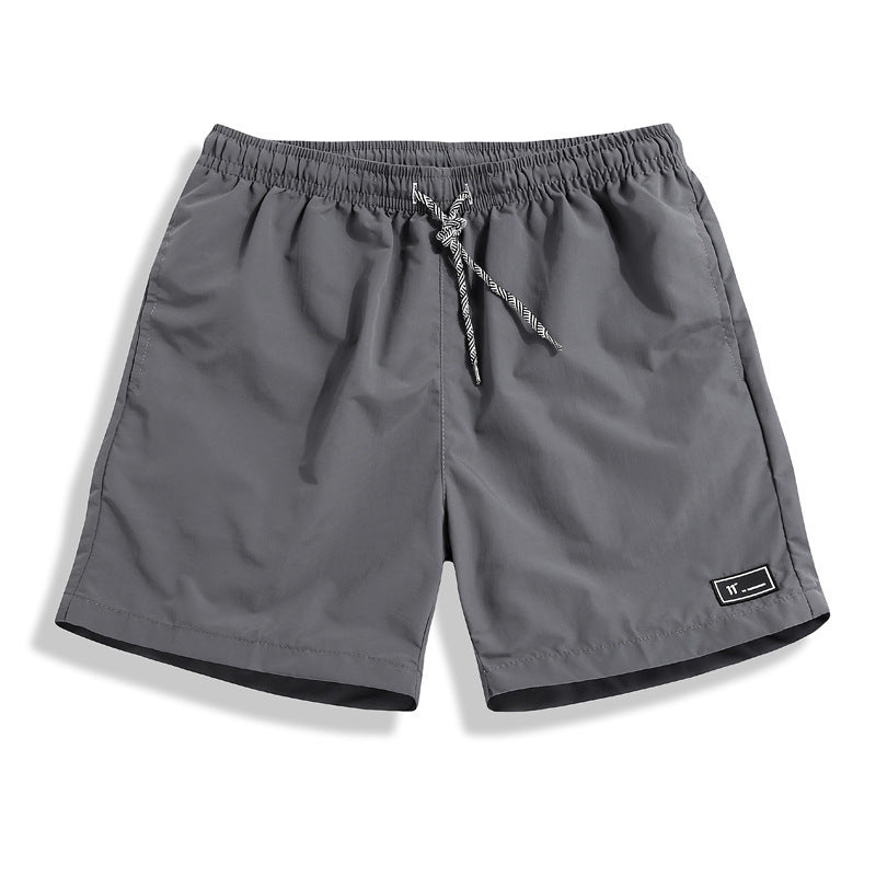 Men's Waist Tether And Quick-Drying 5-Point Casual Shorts - Minihomy