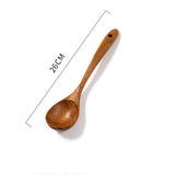 Teak Unlacquered Solid Wood Spatula Non-Stick Wok Stir-Fry Spatula