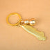 Brass Five Emperor Money Gourd Keychain Pendant - Minihomy