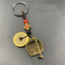 Brass Five Emperor Money Gourd Keychain Pendant - Minihomy