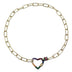 Rainbow Love Clavicle Chain Female Interlocking Love Chain