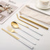 7-piece Set Of Creative Titanium-plated Environmentally Friendly Portable Tableware - Minihomy