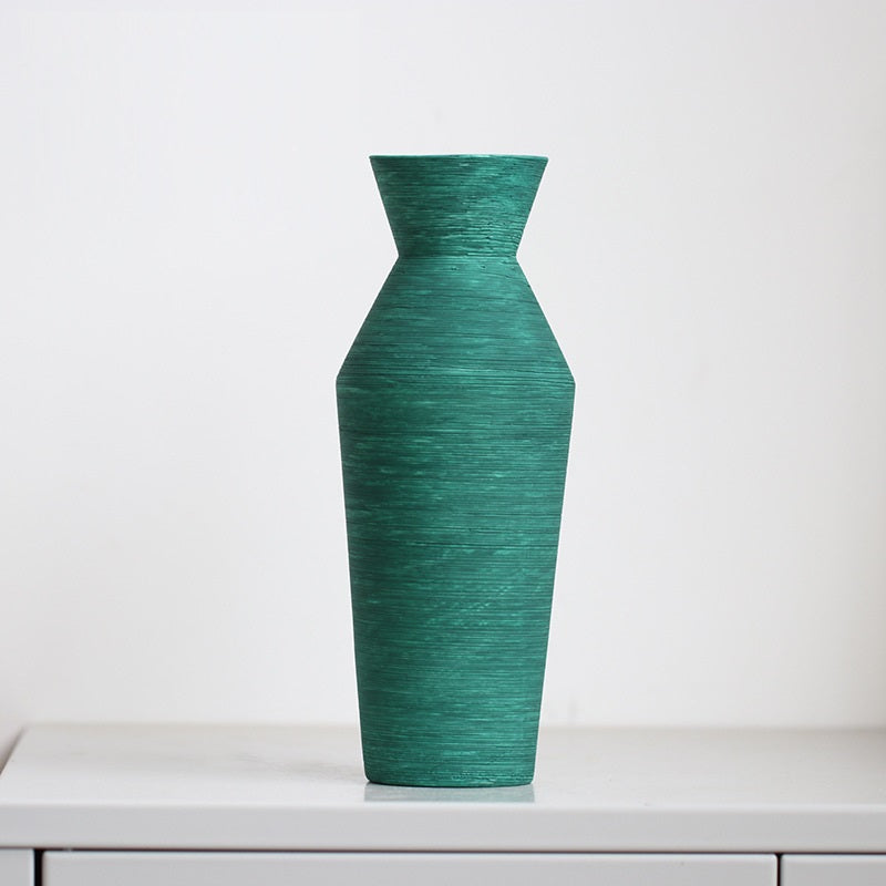 Ceramic Vase Brushed Nordic Modern Minimalist - Minihomy