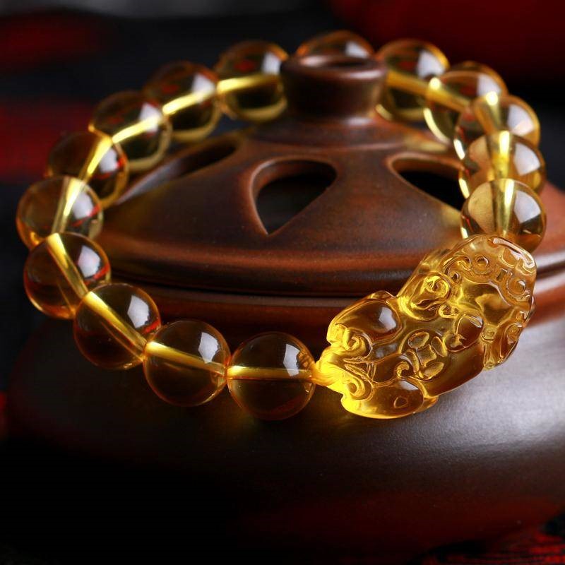 Playing mahjong to win Money, The First Gift of Hu Kaiguang Huang Pixiu Buddhist Beads Bracelets Men's Women's BraceletsFor Girls - Minihomy