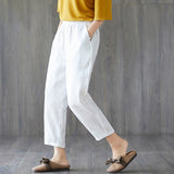 Spring And Autumn Cropped Trousers Women Casual Pants