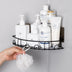 Bathroom Wall Hanging Corner Storage Rack Household Vanity Racks Stall Plastic Bathroom Wall - Minihomy