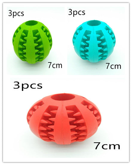 Pet Slow Feeder Dog Toy Cute Funny Rubber Dog Ball Toy - Minihomy