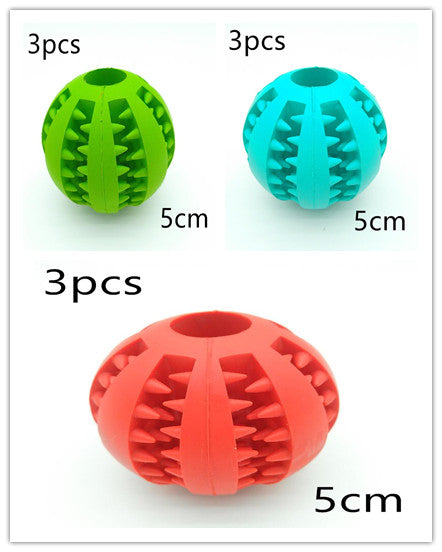 Pet Slow Feeder Dog Toy Cute Funny Rubber Dog Ball Toy - Minihomy