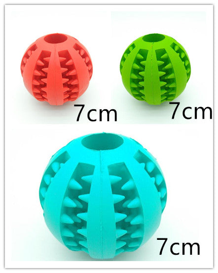 Pet Slow Feeder Dog Toy Cute Funny Rubber Dog Ball Toy - Minihomy