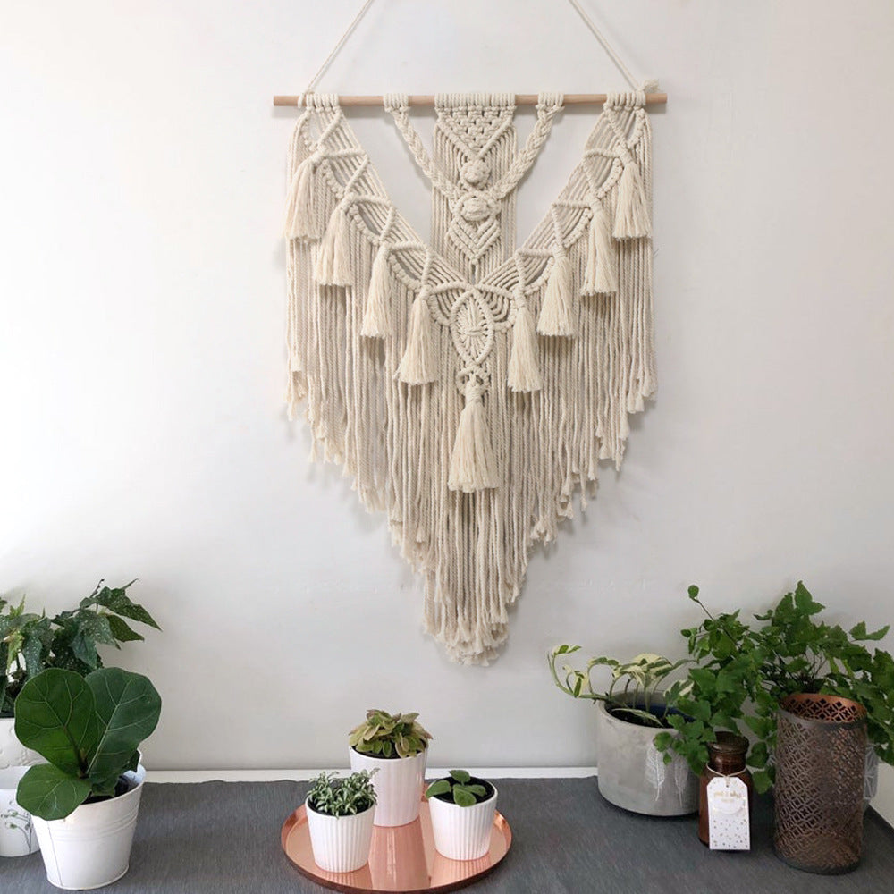 Hand-woven Pendant Macrame Wall Hanging For Home Decor - Minihomy