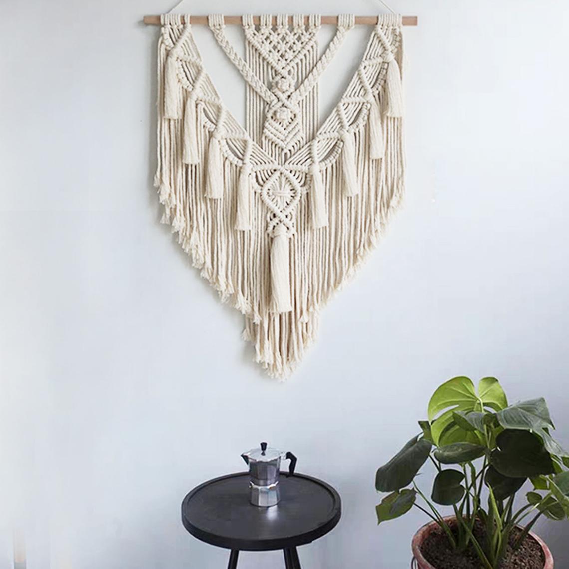 Hand-woven Pendant Macrame Wall Hanging For Home Decor - Minihomy