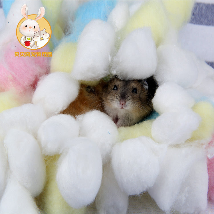 Hamster Squirrel Chinchilla Cotton Nest Bite Winter Sleeping House - Minihomy