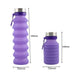 Folding Water Bottle Portable Retractable Silicone Coffee Bottle Outdoor Travel Drinking Sport Drink Kettle - Minihomy