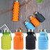 Folding Water Bottle Portable Retractable Silicone Coffee Bottle Outdoor Travel Drinking Sport Drink Kettle - Minihomy