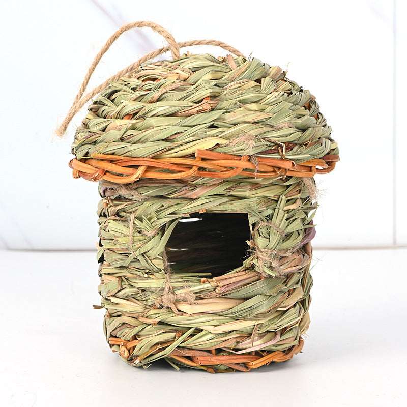 Creative Straw Birds Nest Handicraft Hand-Woven Straw Bird Cage - Minihomy