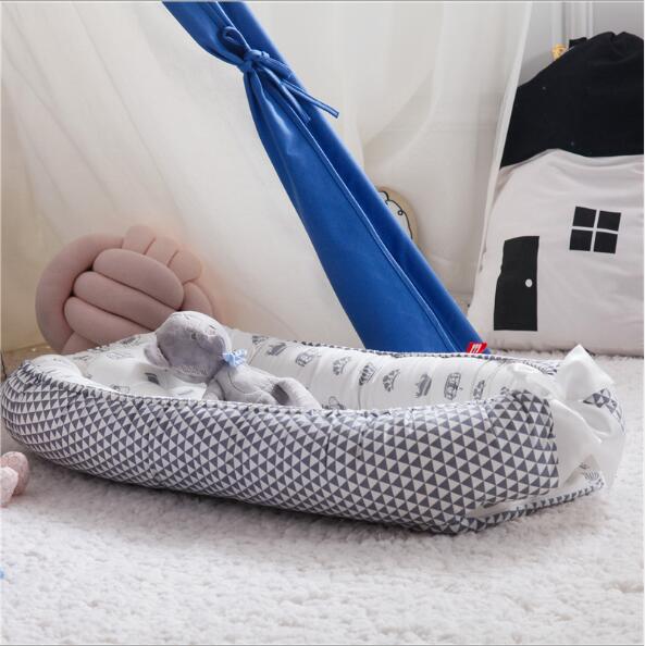 Baby Removable and Washable Bed Crib Portable Crib Travel Bed for Children Infant Kids Cotton Cradle - Minihomy