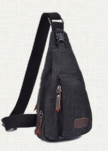 Leisure men's small boobs sports canvas multi-function outdoor slanting shoulder bag - Minihomy