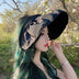 Ladies Outdoor Sun-Protect Shade Folding Headband Shell Sun Hat - Minihomy