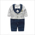 Baby Jumpsuit Spring And Autumn Gentleman Long-Sleeved Baby Clothes - Minihomy