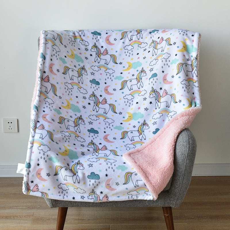 Baby Flannel Shawl Blanket - Minihomy